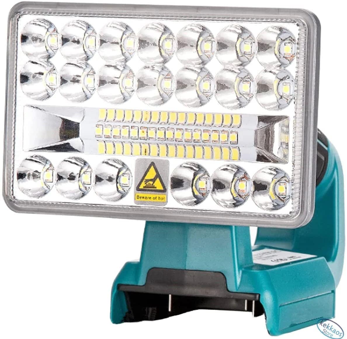 充電式LED ライト マキタ18Vバッテリ用 高輝度 明るさ2000ルーメン フラッシュライト 作業
