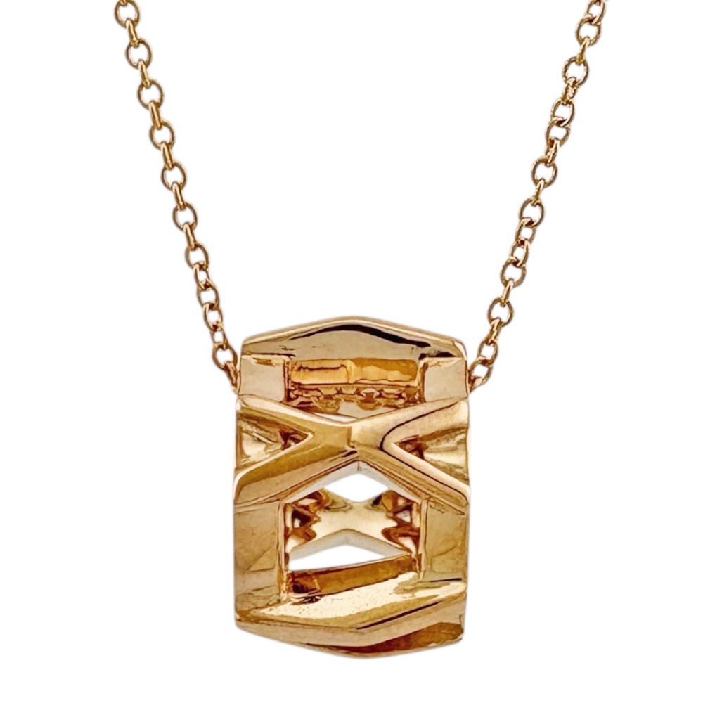ティファニー アトラスオープン ネックレス 18金 K18ピンクゴールド TIFFANY&Co. 中古 美品