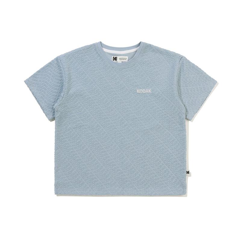 [公式]レタリングテリーカラーTシャツ キッズ S.BLUE