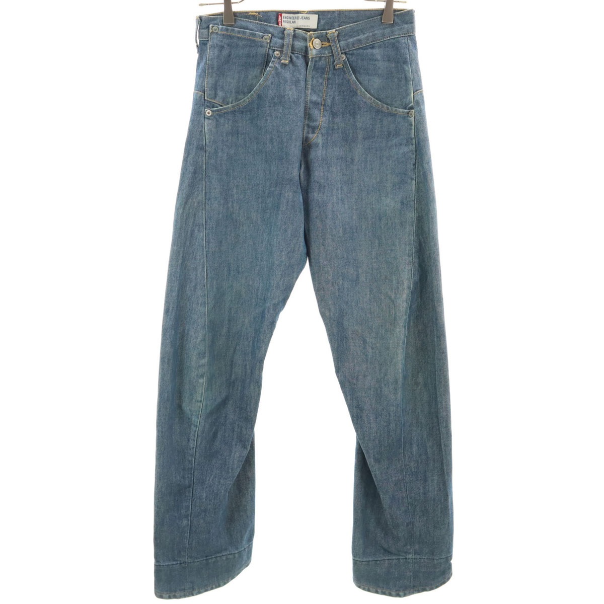 Levis ENGINEERED JEANS リーバイス エンジニアードジーンズ 日本製 立体裁断 デニムパンツ w29 ブルー系 ジーンズ メンズ 古着