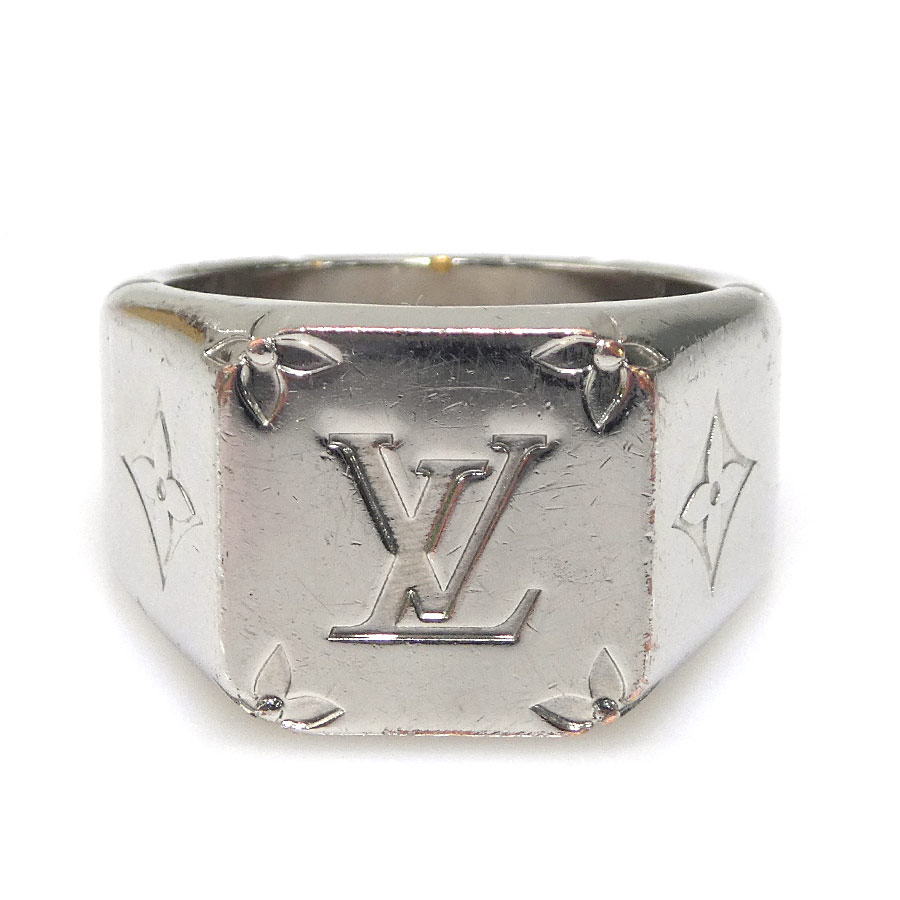 ルイ ヴィトン LOUIS VUITTON リング・指輪 シグネットリング メタル シルバー メンズ M62487 19号 e61460i