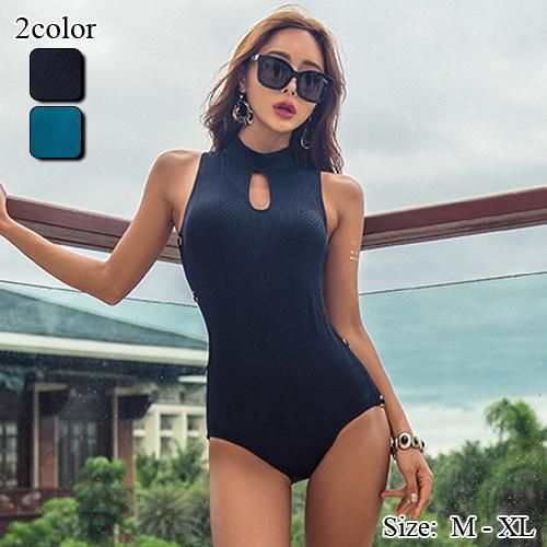 【グラシア】 水着 ワンピース レディース ビーチウェア スイムウェア 流行 海 プール アメリカンスリーブ エアタッチパッド デコルテ パッド エアタッチパッド メッシュ 華やか 谷間 魅力的 グリ