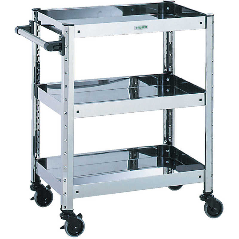 トラスコ中山　SUS430ステンレスワゴン W620XD420XH800　SUS4511A