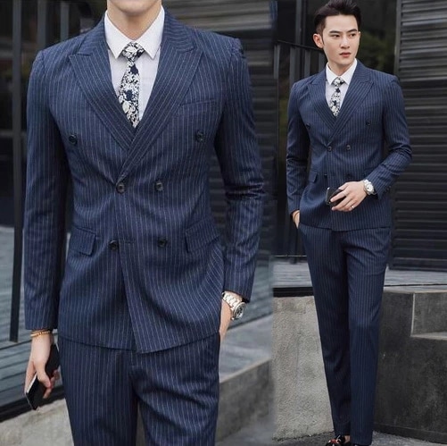 スリムスーツ セットアップ メンズスーツセット 紳士服 ダブルスーツ スリーピース スーツ 結婚式 通勤 披露宴 司会 舞台 パーティー 成人式 フォーマルスーツ 3点セット ジャケット+パンツ+ベス