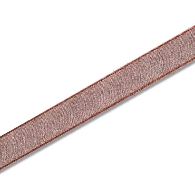 （まとめ買い）シモジマ HEIKO Fオーガンジーリボン 24mm幅x30m巻 茶 ラッピング用品 001423108 [x3セット]