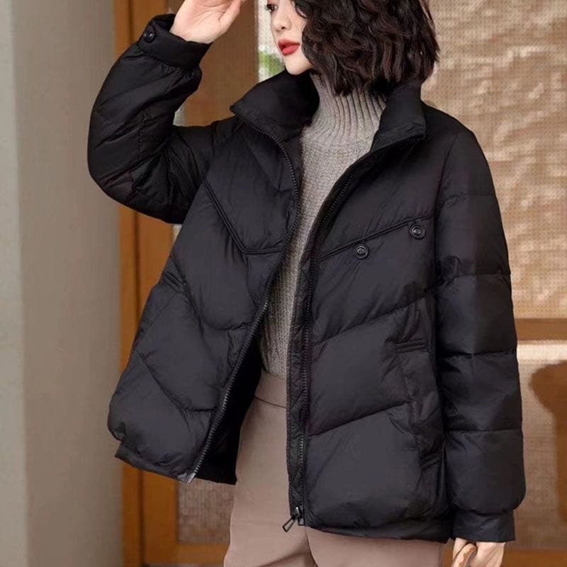 新作 おしゃれ ダウンジャケット ゆったり 中綿コート 大きいサイズ アウター 暖かい ショートトップス