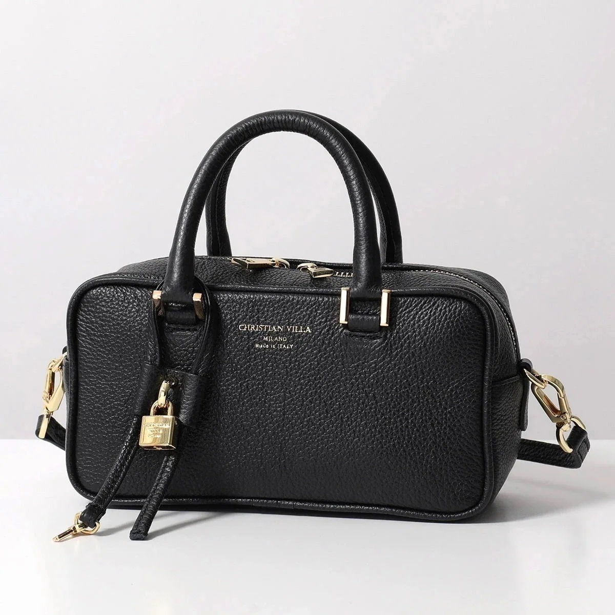 CHRISTIAN VILLA クリスチャンヴィラ ショルダーバッグ+バッグチャーム 6224 6180 レディース 2点セット ハンドバッグ 南京錠 キー 鞄 【mega】