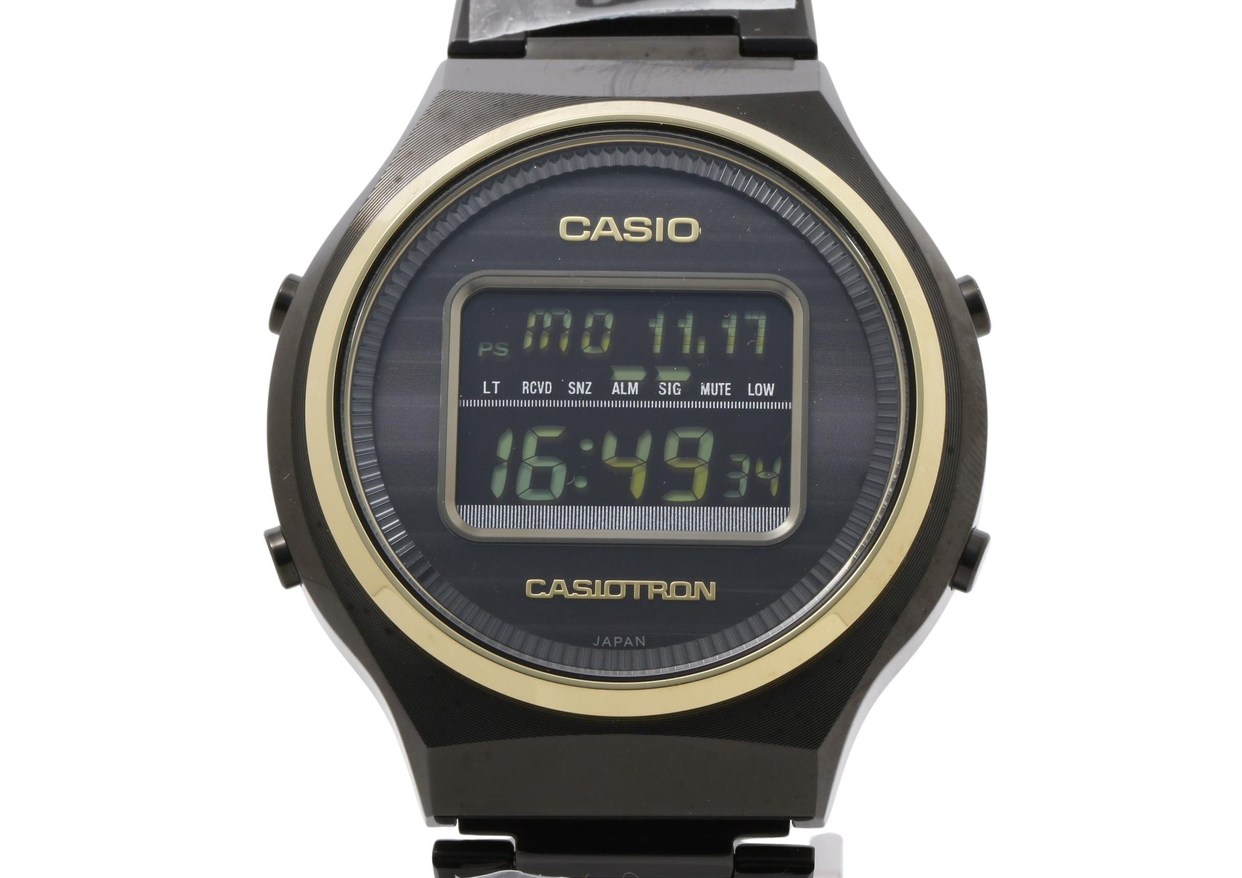 時計 カシオトロン ステンレススチール TRN-50ZE-1AJR デジタル カシオウオッチ50周年記念モデル CASIOTRON ブラック メンズ時計 メンズウォッチ 高級【本物保証】