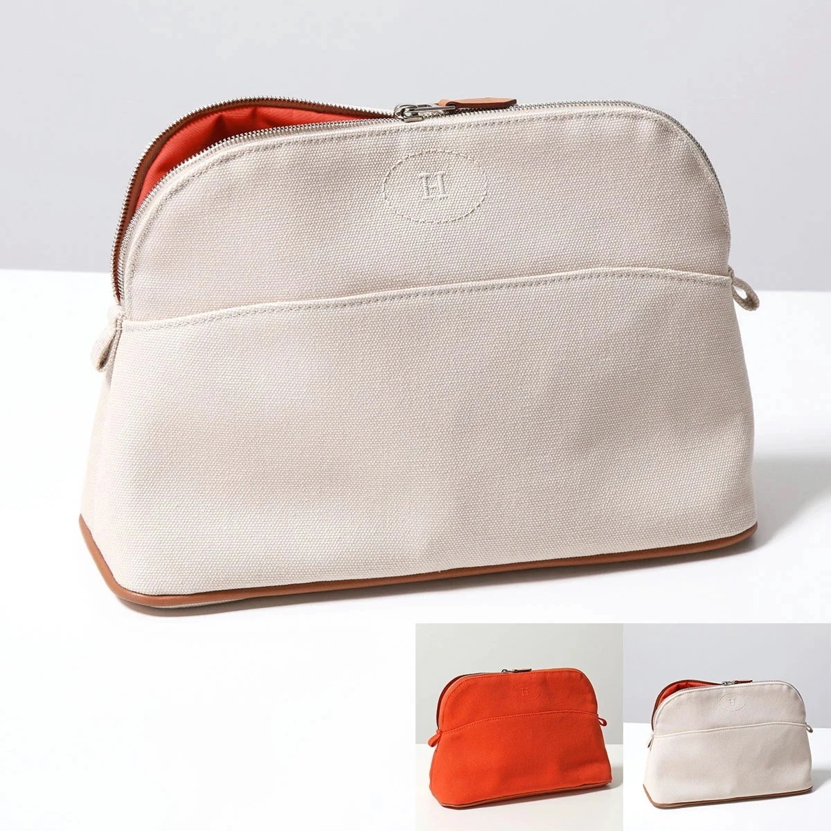 HERMES エルメス ポーチバッグ ボリード Bolide MM 103774M レディース トワルアッシュ トワルH クラッチ トラベルケース 小物入れ カラー3色