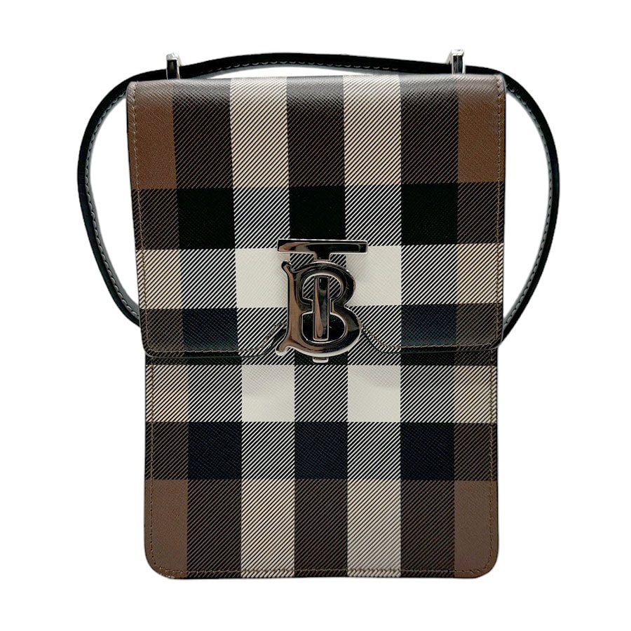 バーバリー BURBERRY ショルダーバッグ ロビンバッグ PVC/レザー