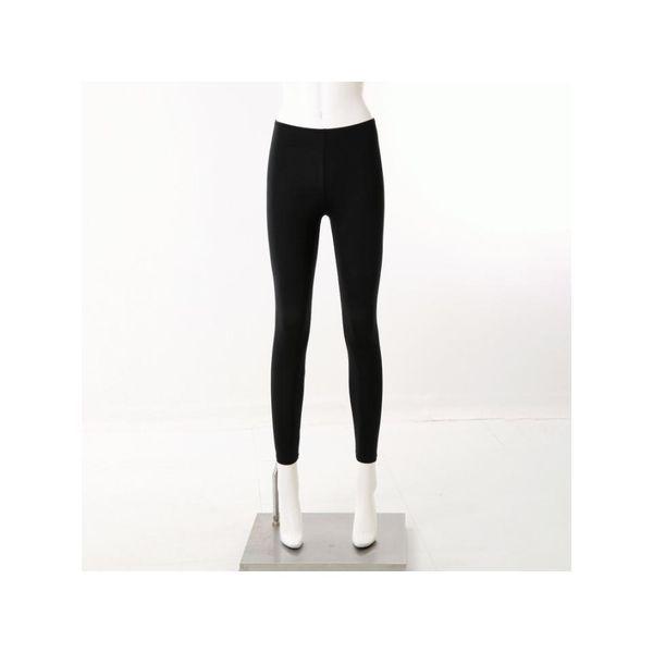 ビーナス正常コラーゲン含有極細糸素材女性9分丈レギンス VLG5060L BK C_P407423769