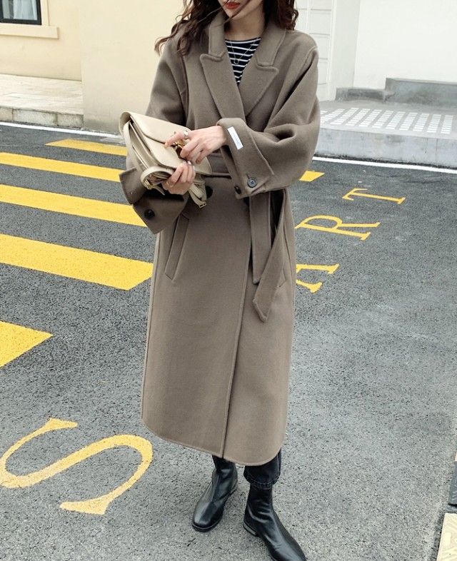 コート チェスターコート アウター レディース 冬 秋冬 ローブコート ガウンコート ロングコート ロング丈 小さいサイズ 黒 ウエストマーク 通勤 防寒 ゆったり シンプル カジュアル 20代 30