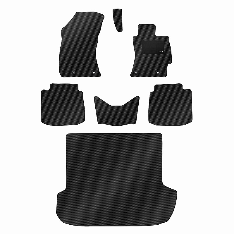 [防水マット]スバル レガシィ B4 BS9 フロアマット + トランクマット(ラゲッジマット) [カーボン柄]