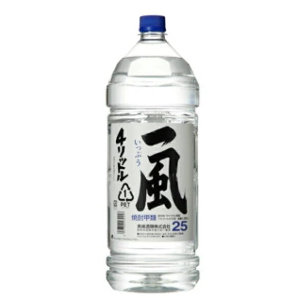 甲類焼酎 一風 25度 4000ml1ケース4本(004)『FSH』