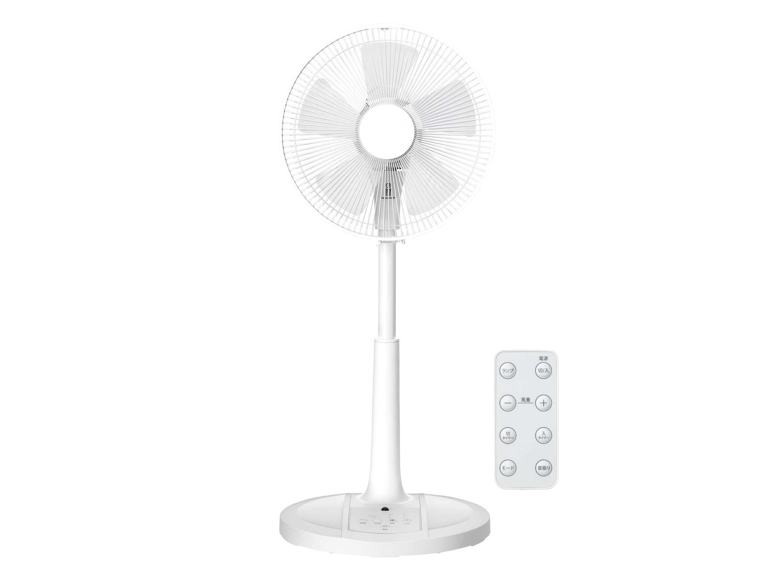 【Amazon.co.jp限定】コイズミ 扇風機 ACモーター リモコン付き 風量3段階 首振り オン/オフタイマー付き ホワイト KLF-303A/W