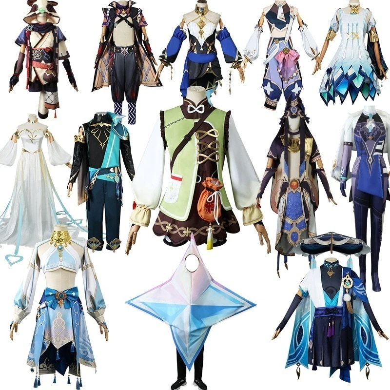 イベント用品 コスプレ 仮装元神cos服瑶瑶莱依拉散兵コスプレ衣装二次元アニメセット女ゲーム