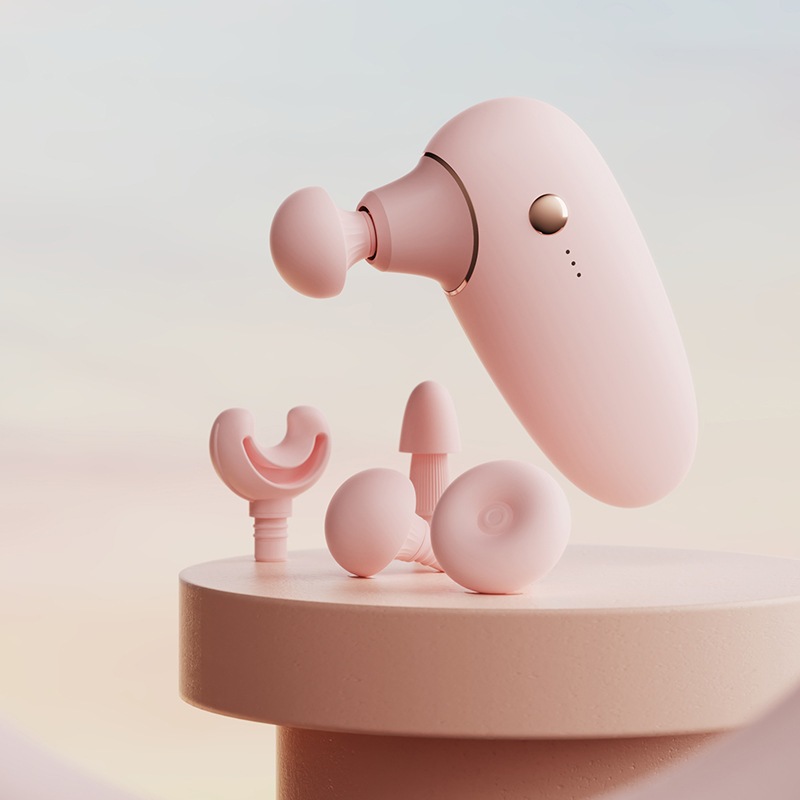 ミニ筋膜銃筋肉マッサージ器筋膜リラックス器フィットネス専門級電動タイプの首膜マッサージ銃