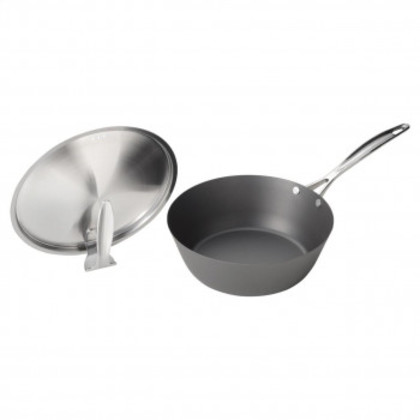 涅 涅(くろつち) IH対応窒化鉄いため鍋24cm MB-2581 3540-287