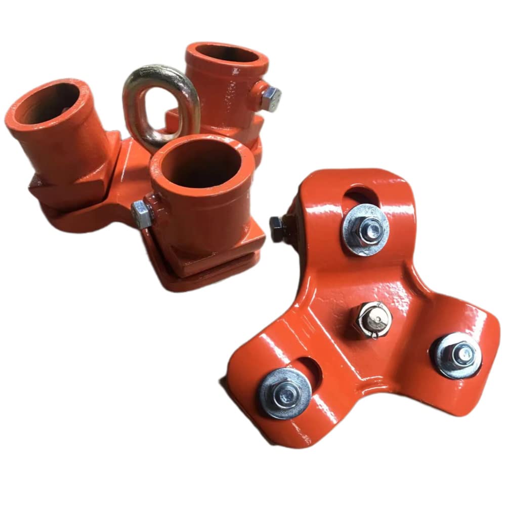 三脚ヘッド1t ブロックハンガー 定格荷重 1000kg 適用支柱 48.6mm 三脚ハンガー チェーンブロック 三脚 屋外 天井 吊るす 伐根 低木 平面 吊り上げ 吊り下げ 高さ調節可能