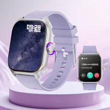 LAXASFIT 2025 新しいスマートウォッチ 2.01 インチ HD スクリーン Bluetooth トーク歩数計 IP68 防水 123 スポーツモード男性女性腕時計ギフト