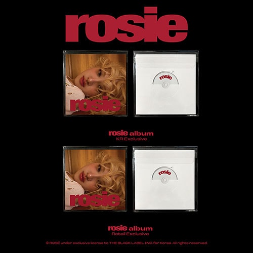 【セット/アルバム2種】 Rosé (of BLACKPINK) - rosie (KR Exclusive + Retail Exclusive)