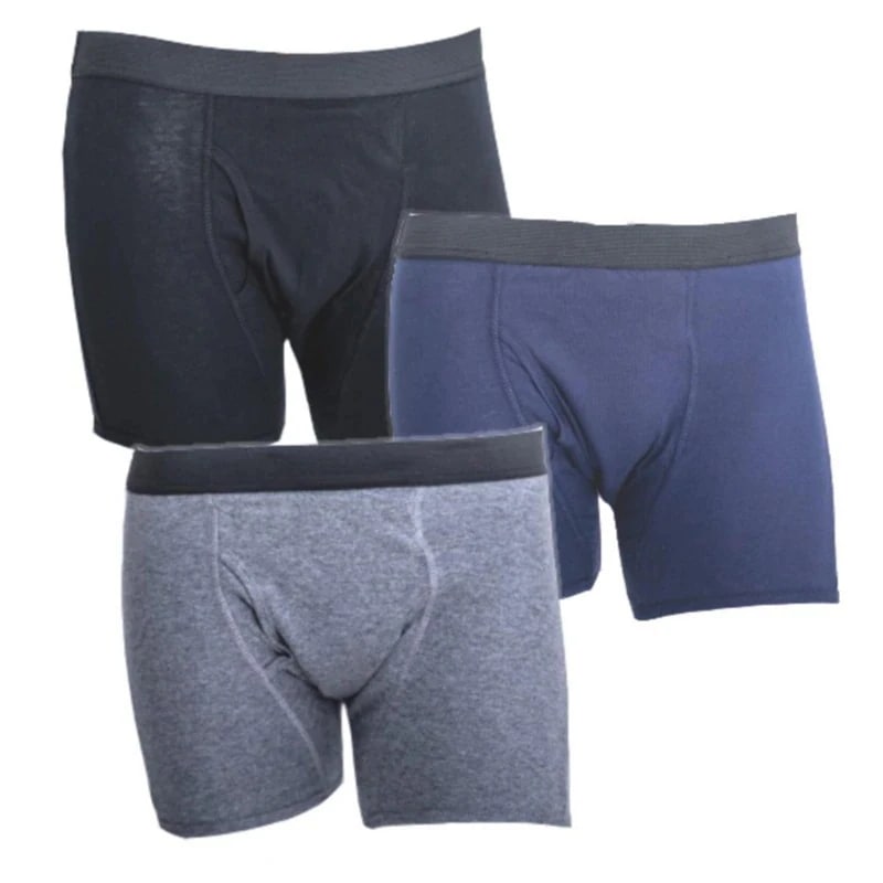 失禁パンツ 綿 通気性 3 枚セット メンズ ボクサー / トランクス 大容量 漏れ防止 吸収性 介護向け 高齢者 / シニア用