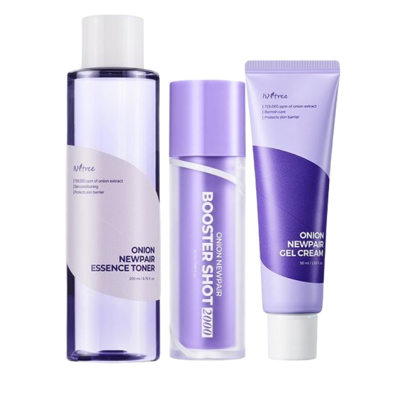 オニオン ニューペア 3点 セット(トナー 200ml+ブースターショット 50ml+ゲルクリーム 50ml) / 韓国 人気 敏感肌 赤み 鎮静 ニキビ 跡 色素沈着 スキンケアセット