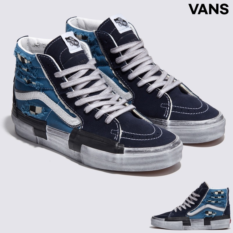 [VANS] バンズ スニーカー スケート ハイ リコンストラクト / NAVY