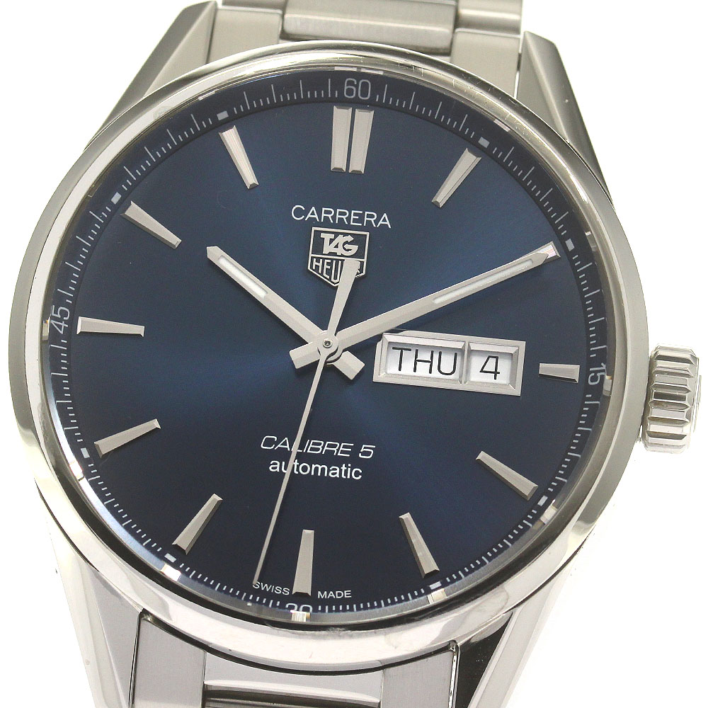 タグホイヤー TAG HEUER WAR201E カレラ キャリバー5 デイデイト 自動巻き メンズ _848694【中古】
