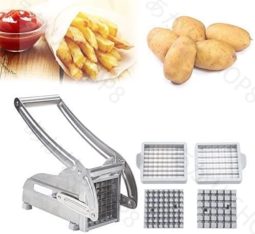 レア商品2 刃ステンレス鋼ホームフライドポテトポテトチップスストリップスライサーカッターチョッパーチップ機作成ツールポテトフライ