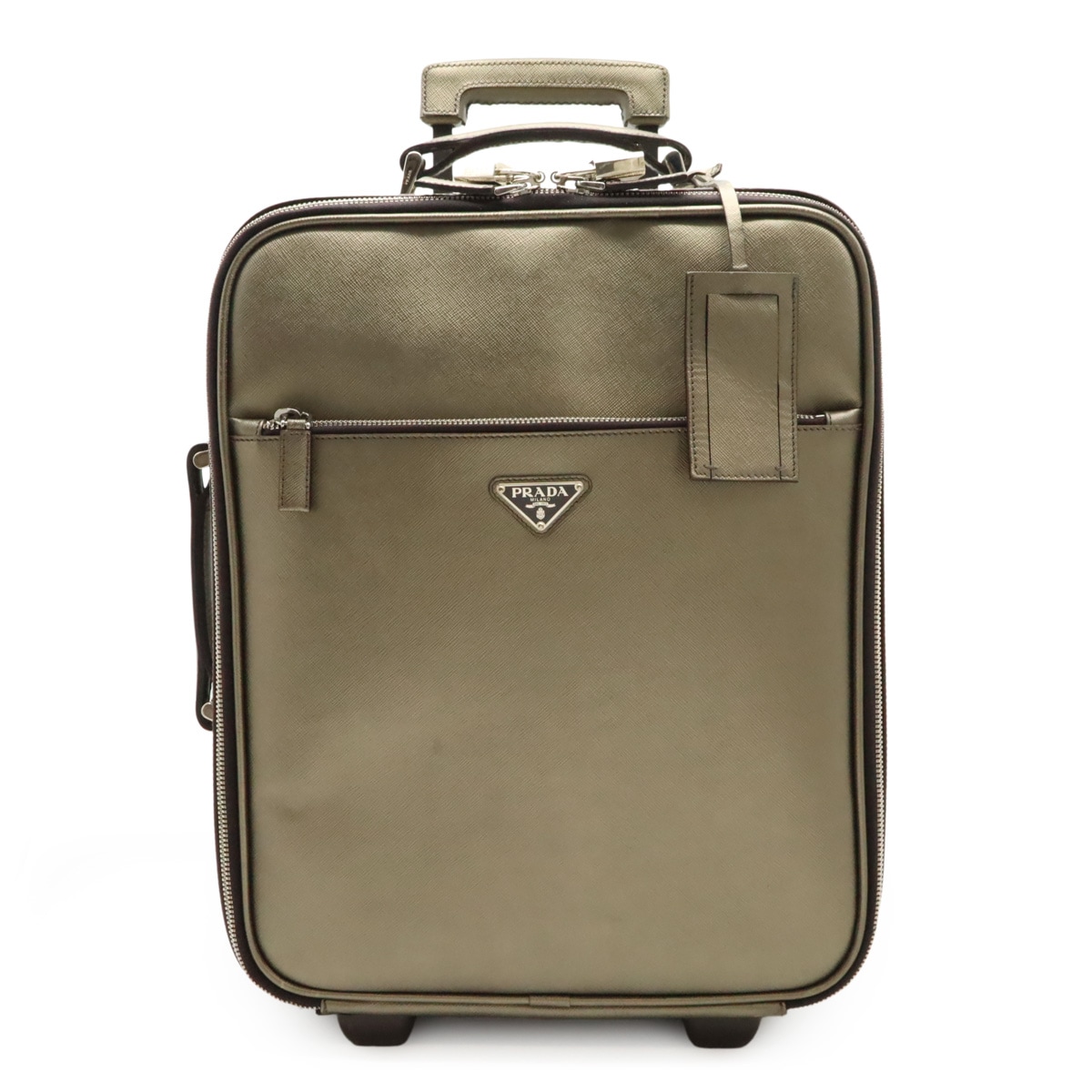 キャリーケース キャリーバッグ トラベルバッグ 旅行 サフィアーノレザー PIOMBO シャンパンゴールド系 国内ブティック購入品 VV031 59,800円