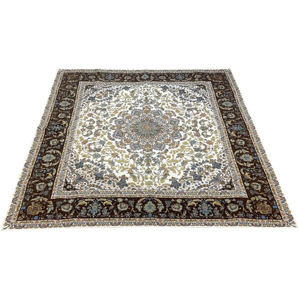 マルナカ 5564 洗えるゴブラン織シェニールラグ マルキィ 200×200cm ブラウン メーカー直送