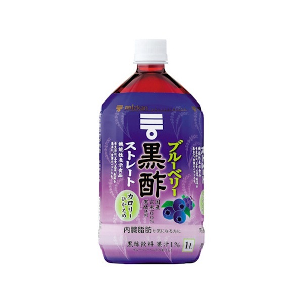ブルーベリー黒酢 ストレート ペットボトル 1L 12 メーカー直送 5,292円