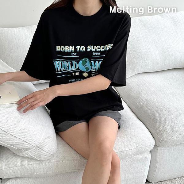 女性夏半袖Tシャツレディースオーバーフィット半袖Tシャツwd3