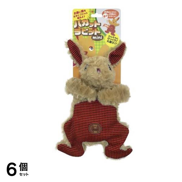 スーパーキャット 犬用おもちゃ パカットラビットミニ レッド 1体入 (PK-10) 6個セット