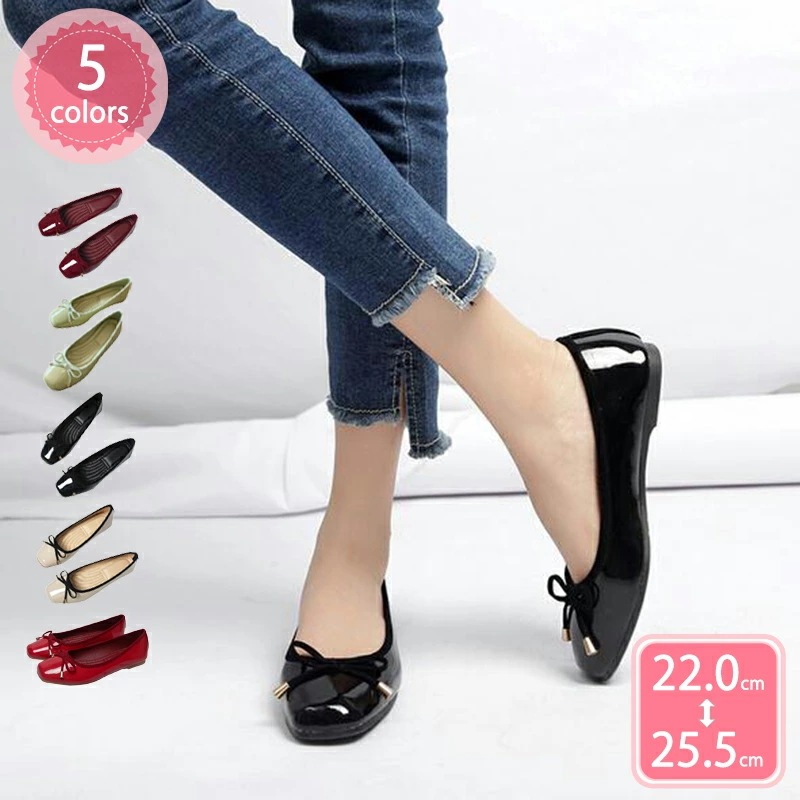 500円OFFクーポン フラット パンプス ローヒール 美脚 蝶結び 仕事 就職活動 レディース エナメル スクエアトゥ 防滑 オシャレ 通勤 入学式 フォーマル 冠婚葬祭 ファッション 披露宴 走れ 6,203円