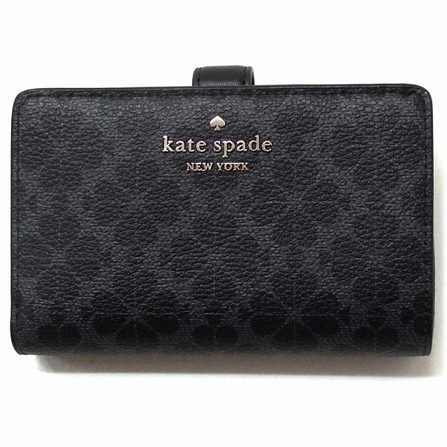 Kate spade ケイトスペード アウトレット 財布 SPADE FLOWER ミディアム コンパクト バイフォールド ウォレット 二つ折り財布 KG488 002