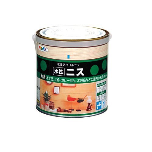 （まとめ買い）水性ニス マホガニー 0.7L [x3缶セット]