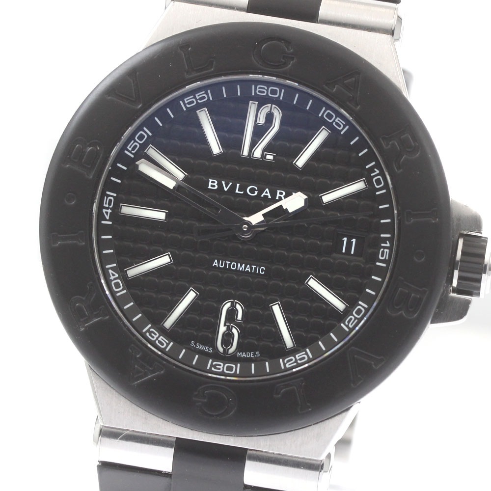 ブルガリ BVLGARI DG40SV ディアゴノ デイト 自動巻き メンズ 箱・保証書付き_873077【中古】