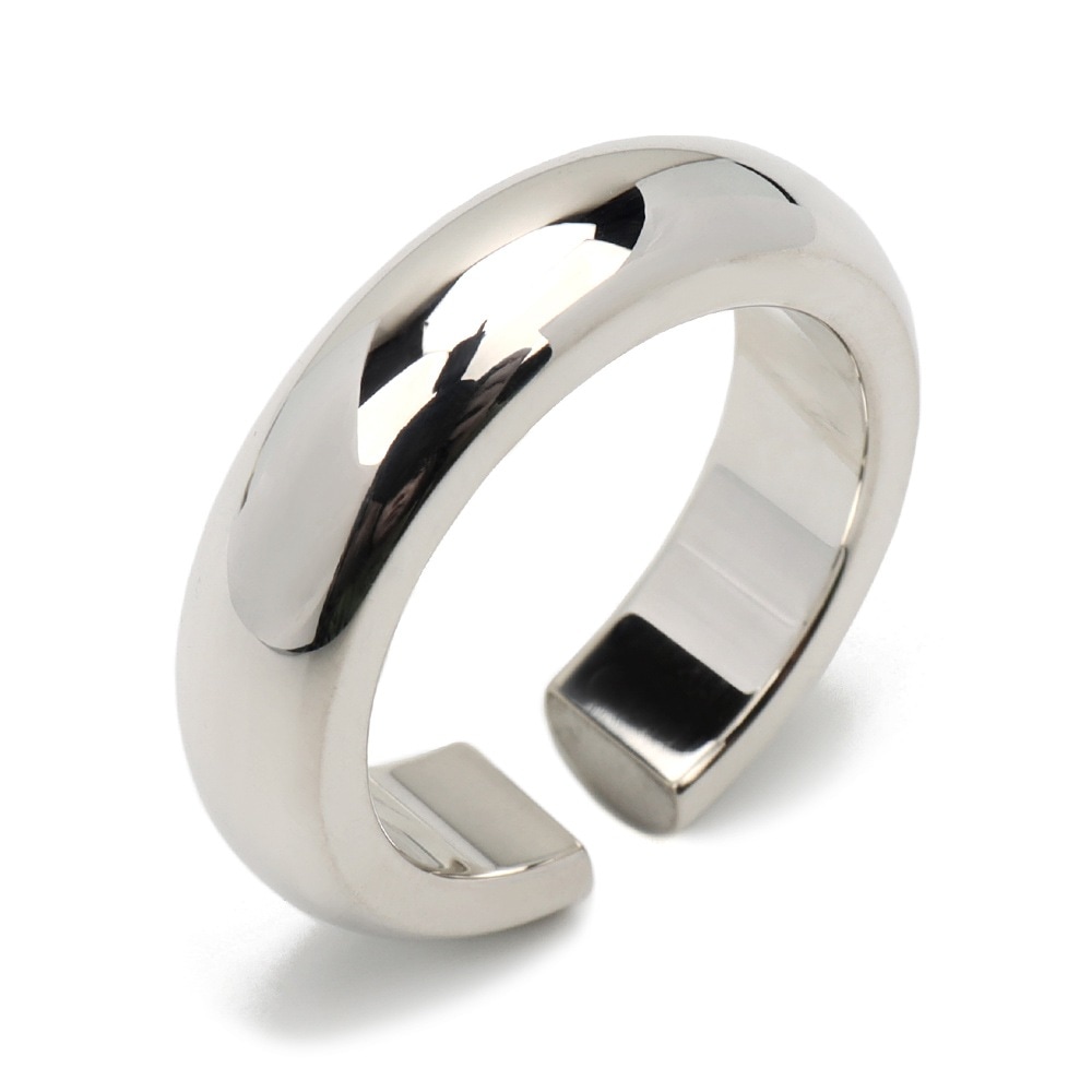 925 シンプルで可愛いぷっくりリング [cr552]