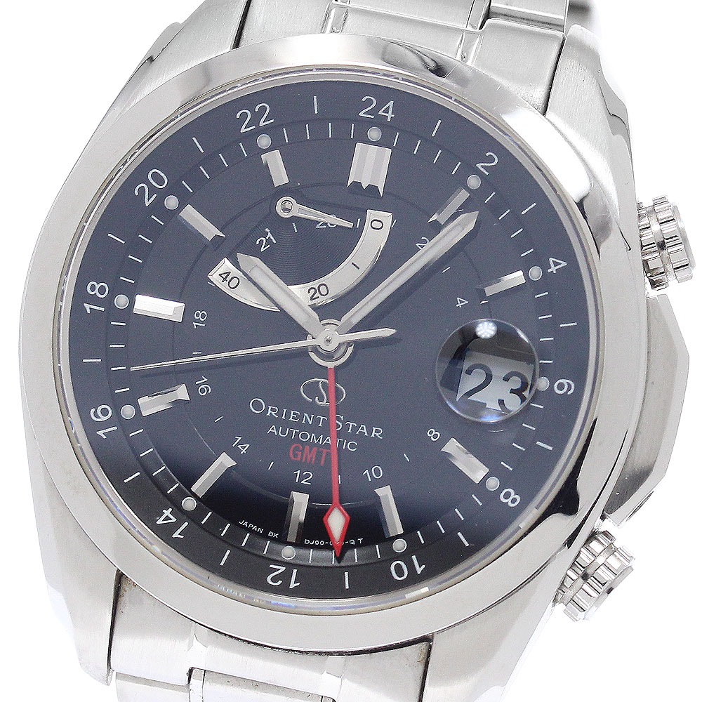 オリエント ORIENT WZ0011DJ/DJ00-C0 オリエントスター GMT パワーリザーブ 自動巻き メンズ 保証書付き_950161【中古】