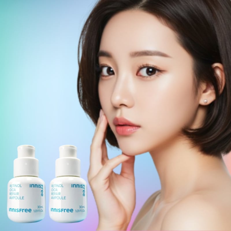 肌のキメを整える集中ケア！レチノールシカスポットアンプル30ml×2本セット 敏感肌にもやさしい処方