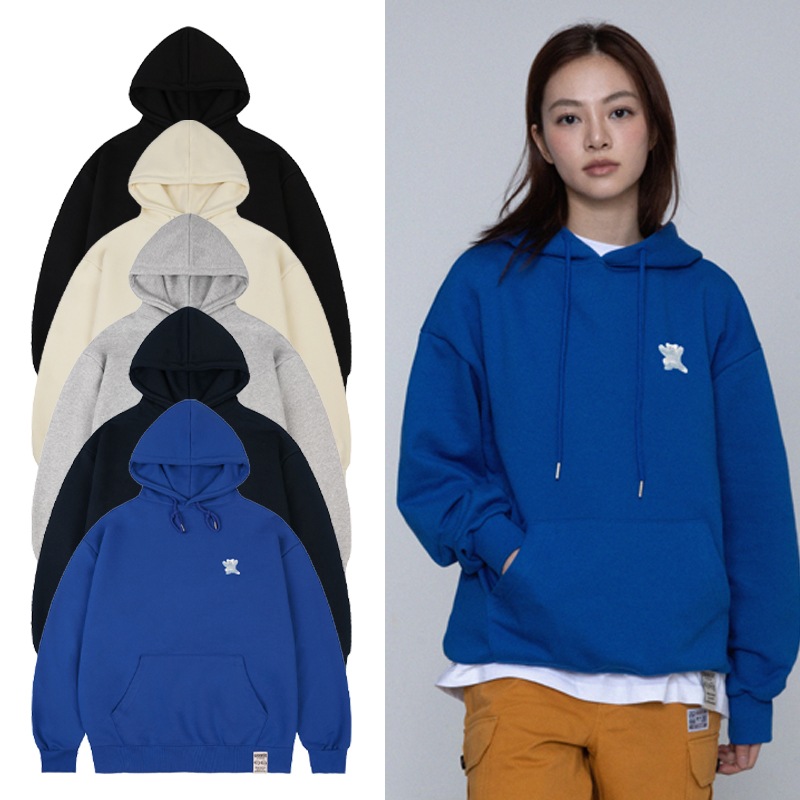 [UNISEX] Small Cloud Bear Smile Hoodie_5color