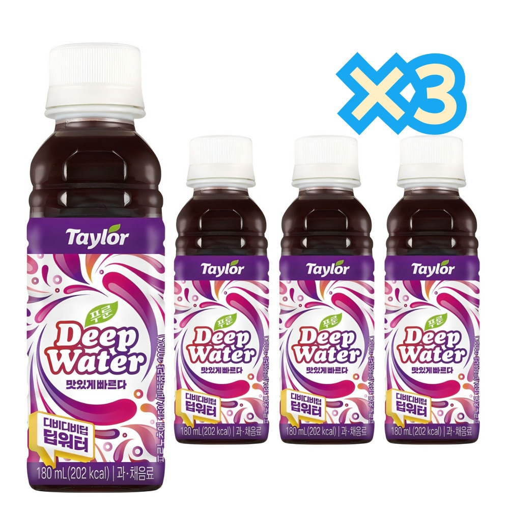 プルーンディープウォーター 180ml 4個 × 3 = 12個