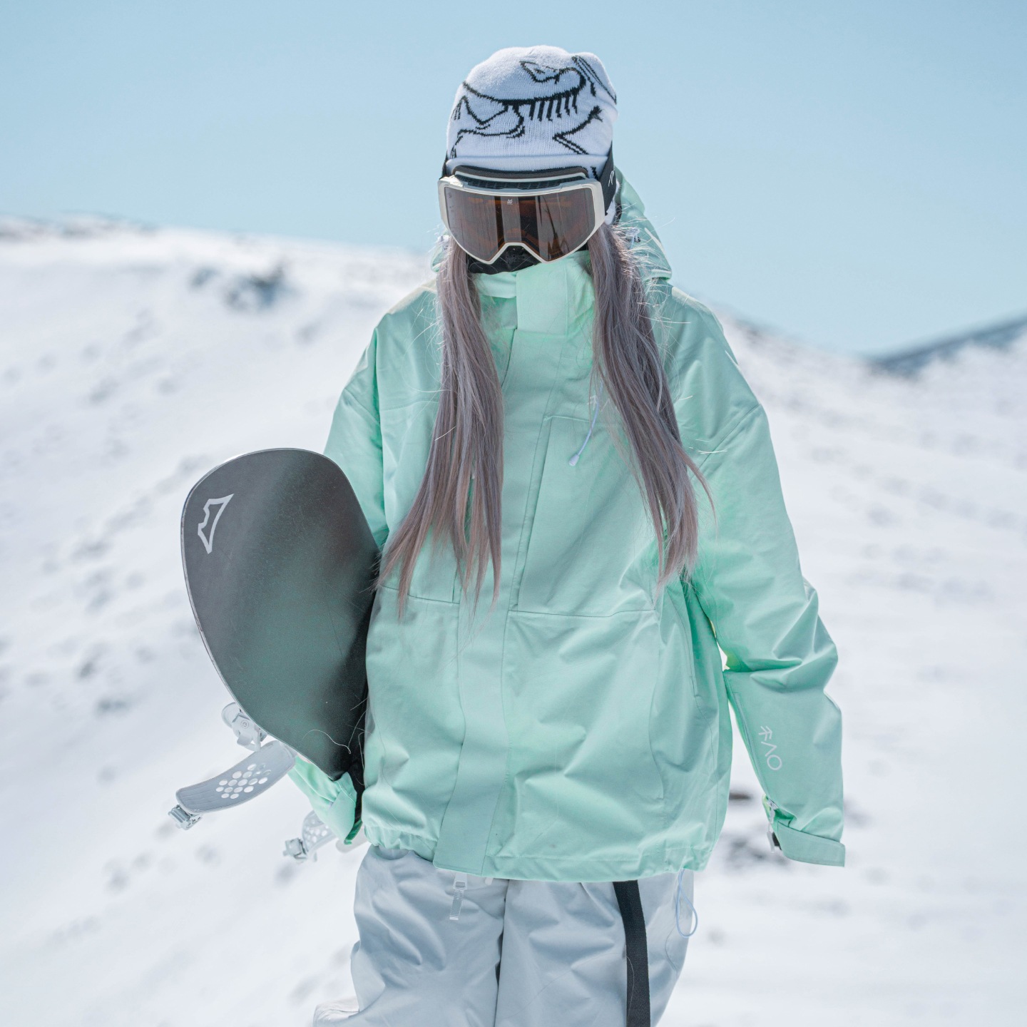 ウィンタースポーツ 2025 2026 ミントグリーン スノーボードウェア 3L トップス メンズ レディース スキーウェア スノボウェア コート スキー