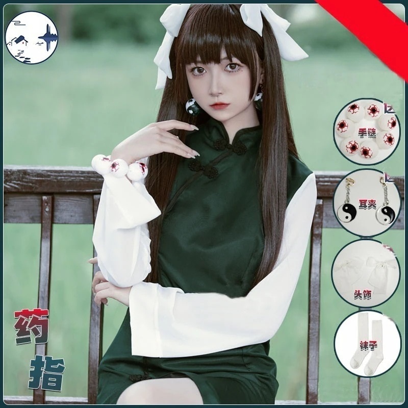 文化祭 イベント 学園祭 コスチューム コスプレ衣装 エレガント版 チャイナドレス 古風 漢服 薬指 かつら cos 薬指 スーツ ハロウィン 2023年新作入荷コスプレ