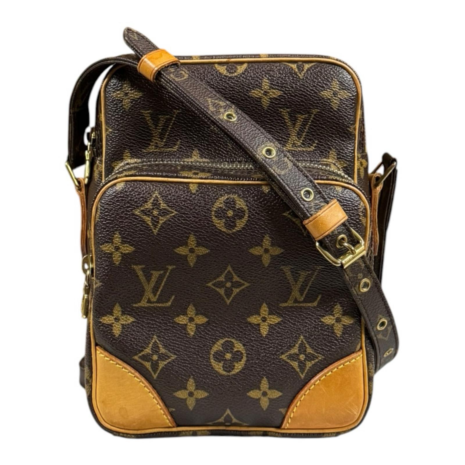 ルイヴィトン アマゾン モノグラム ショルダーバッグ モノグラムキャンバス M45236 ブラウン LOUIS VUITTON 中古