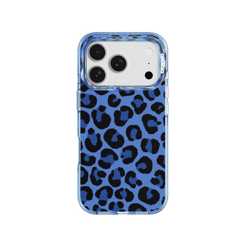 【GRAGG】 MAGSAFE LAYERS FRAME CASE CLEAR BLUE - STRUCTURED LEOPARD 正規品