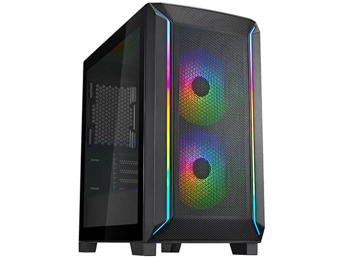 SST-FA312Z-BG [FARAシリーズ mATXゲーミングケース]