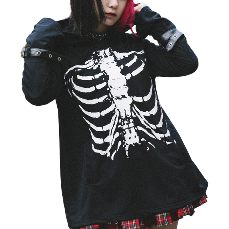 ACDC RAG X-RAYパーカー パンク ロック ファッション パーカー 骨 スカル V系 バンギャ ファッション レディース メンズ ブラック